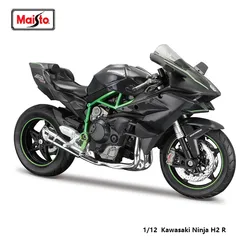 Maisto 1:12 Kawasaki Ninja H2R moto classica marca autentica licenza modello pressofuso giocattolo da collezione regalo