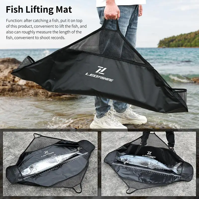 Fish Transport Bags Portable Kayak Fishing Bag Tournament Fishing Bag Fishing Fish Bag Fish Protection Bag With Ruler For Boat