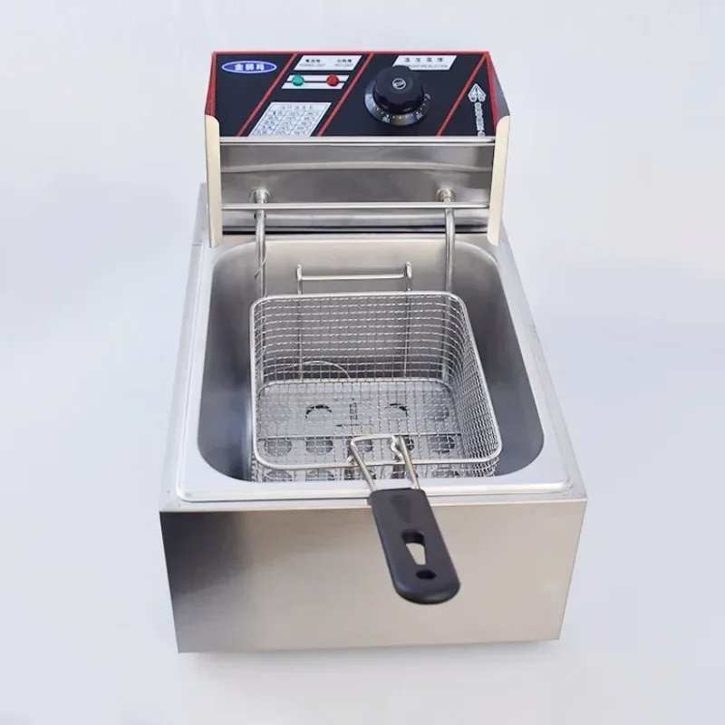 

Stainless Steel Electric Fryer Deep Frying Pan French Fries Machine Fried Chicken Stove Fried Machine Deep Frying Pan 110V 220V