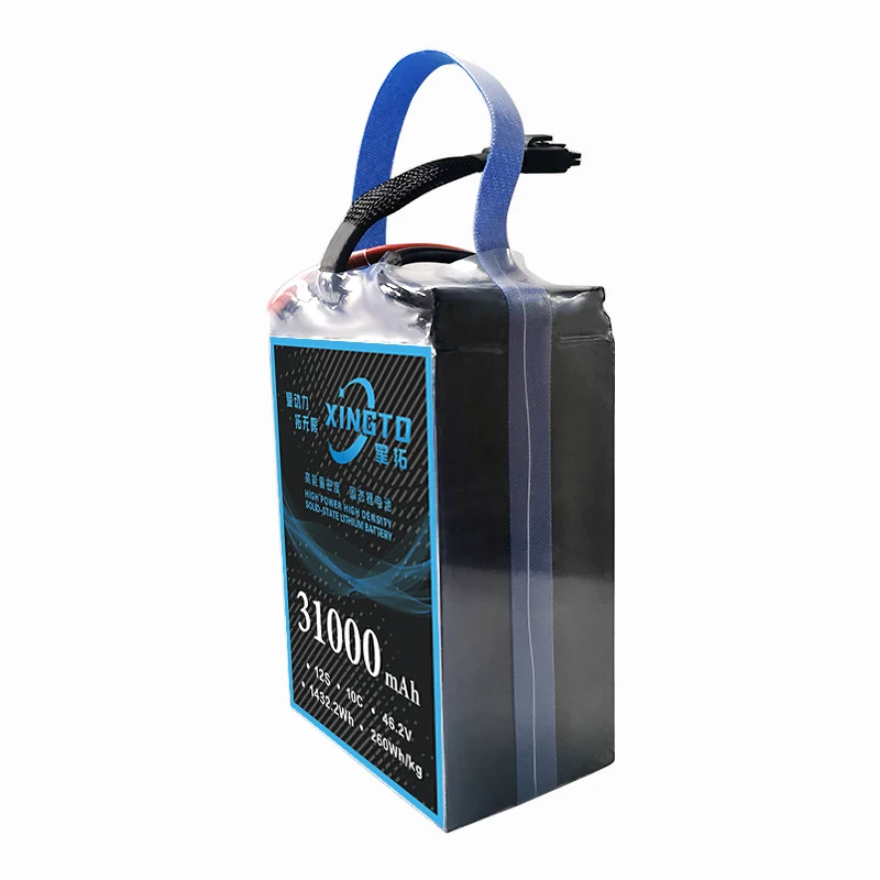 XINTO solid-state lithium battery 31000mah 12s 10c 46.2v Intelligent lithium battery for agricultural drones