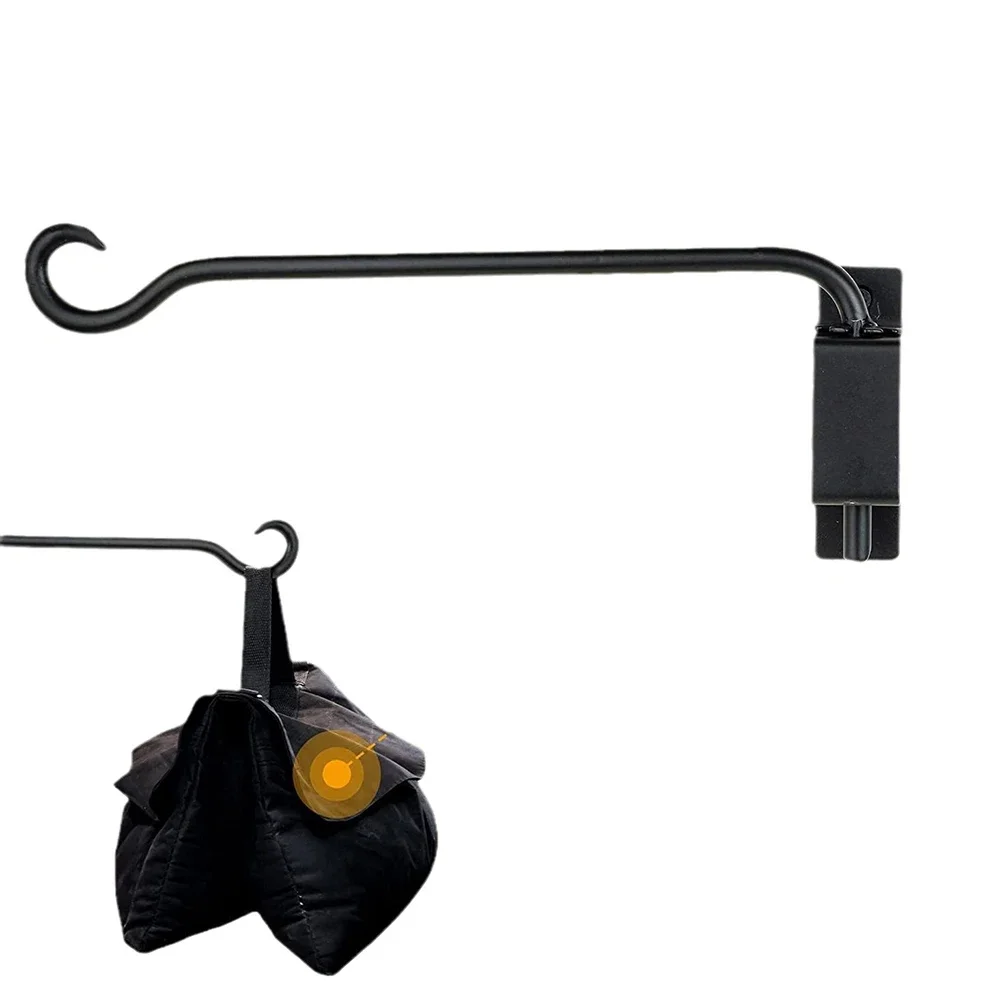 Metal Rotating Wall Hook Bracket for Hanging Lanterns and Garden Decorations with 45 180 Degree Adjustable Swivel Feature