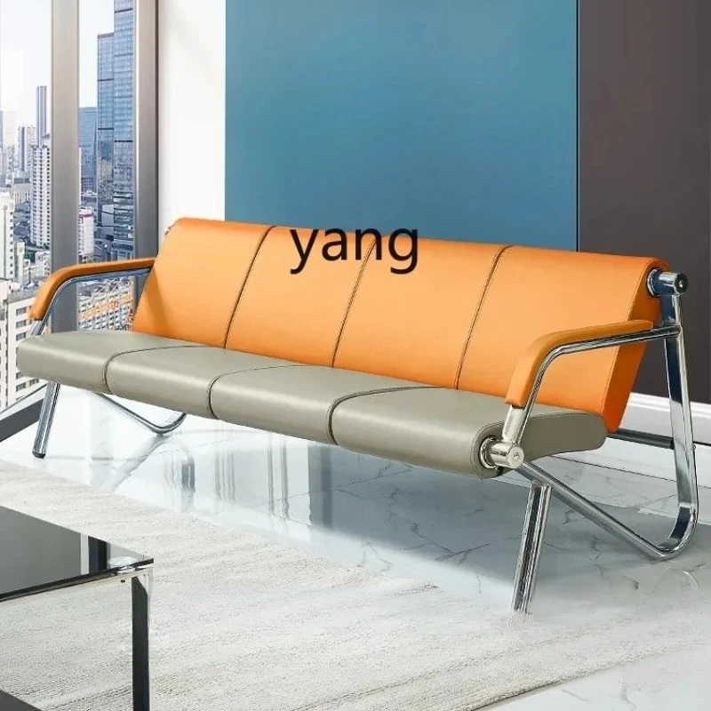 LTT Stainless Steel Row Chair Barber Shop Sofa Waiting Bench