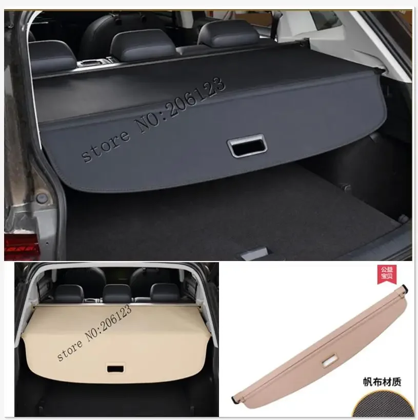 Behind the shelf  for 2017 2018 2019 2020 for vwTiguan black Trunk lid Material Curtains rear Curtains sliding Spacer rear Racks