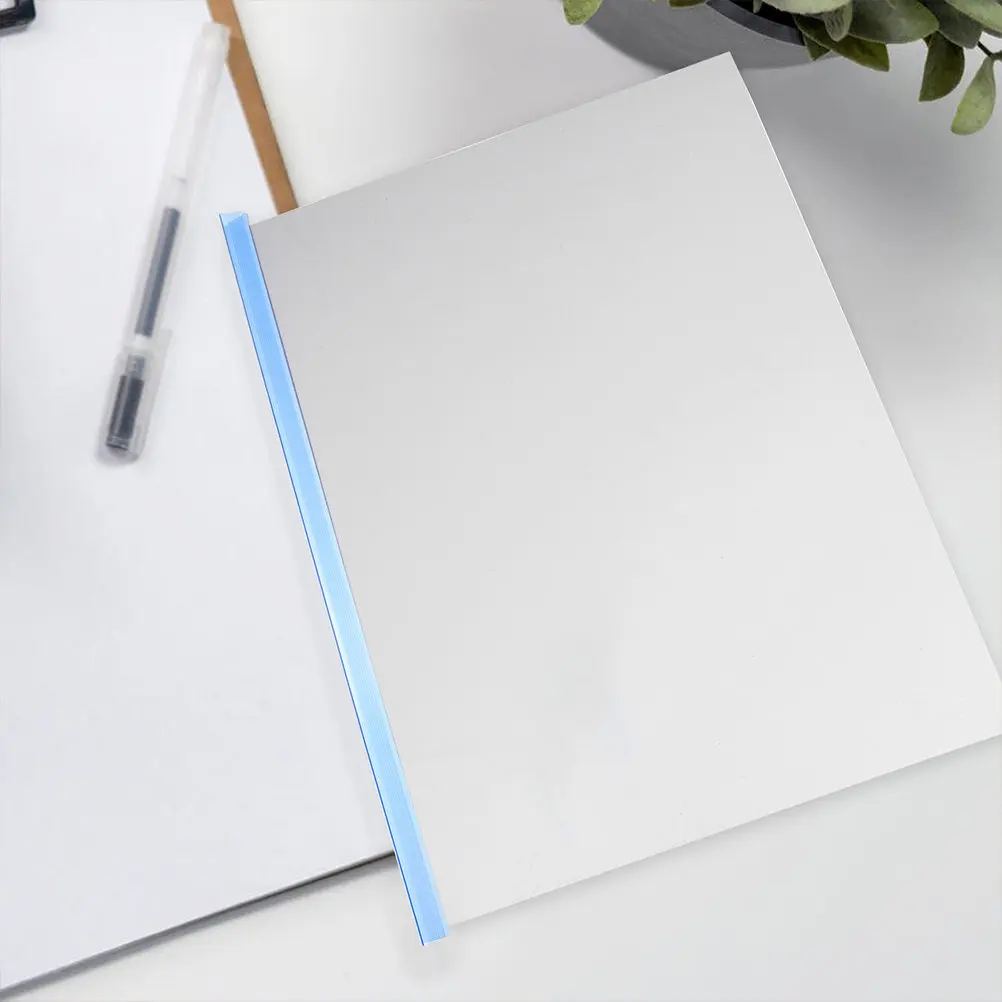 

10 шт. прозрачных пластиковых зажимов-слайдеров для переплета, для блокнотов, книг, отчетов, офиса и школы