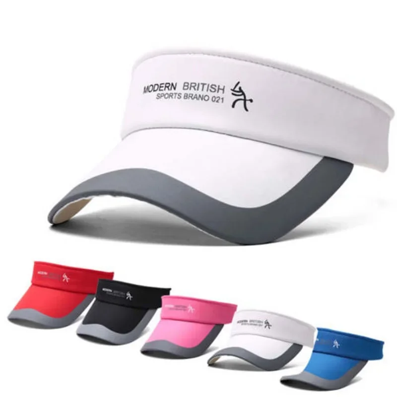 Spring Summer Sports Sun Cap Men's Cap Women Adjustable Cotton Sun Protection Visor Top Empty Tennis Golf Running Sunscreen Hat