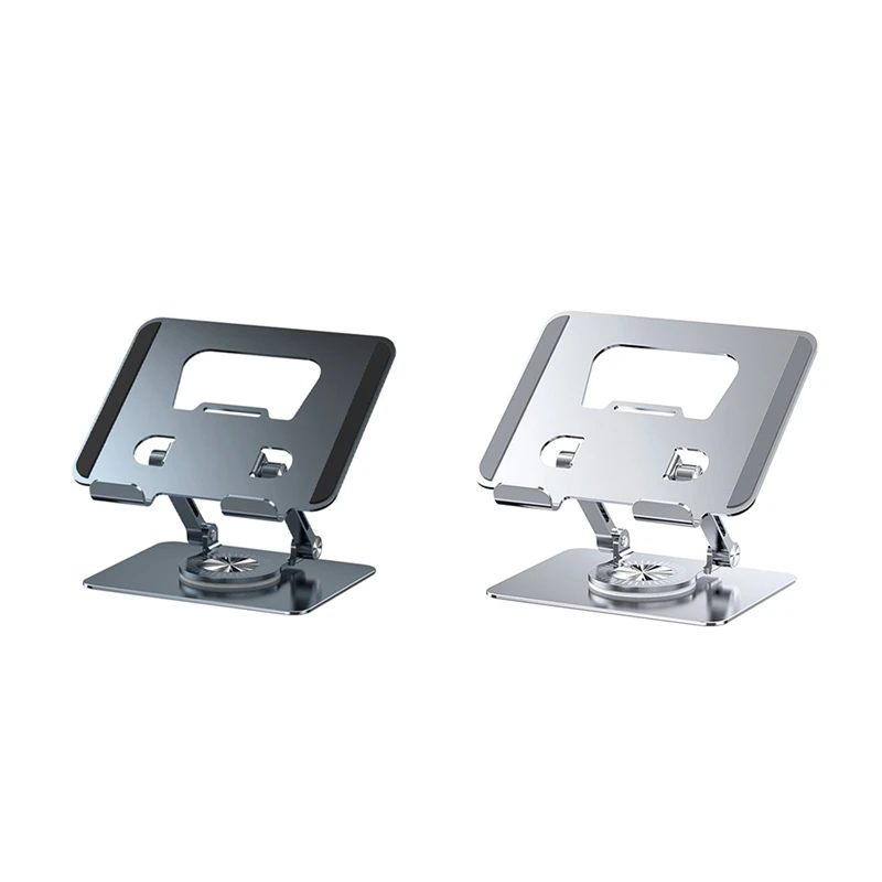 Universal Laptop Stand With 360° Rotating Base, Adjustable Height Multi-Angle, Foldable Mounted Reading Bookshelf-AC47