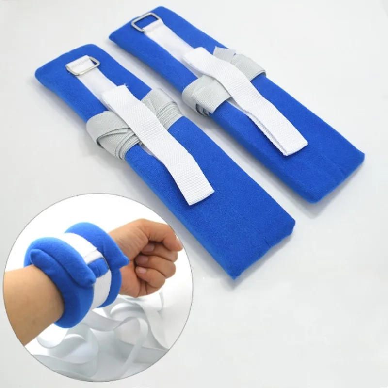 1PC Limbs Restraint Strap Patients Hands And Feet Limb Fixed Strap Belt For Elderly Mental Patient Use Blue