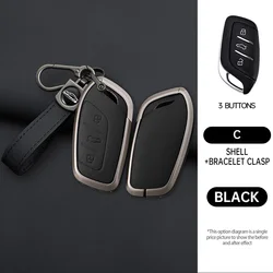 Zinc Alloy Car Key Case Cover For MG4 MG5 MG6 Mg3 Mg7 MG ZS EV HS EHS ZX GT Roewe RX3 RX8 ERX5 RX5 I6 I5 Car Accessories