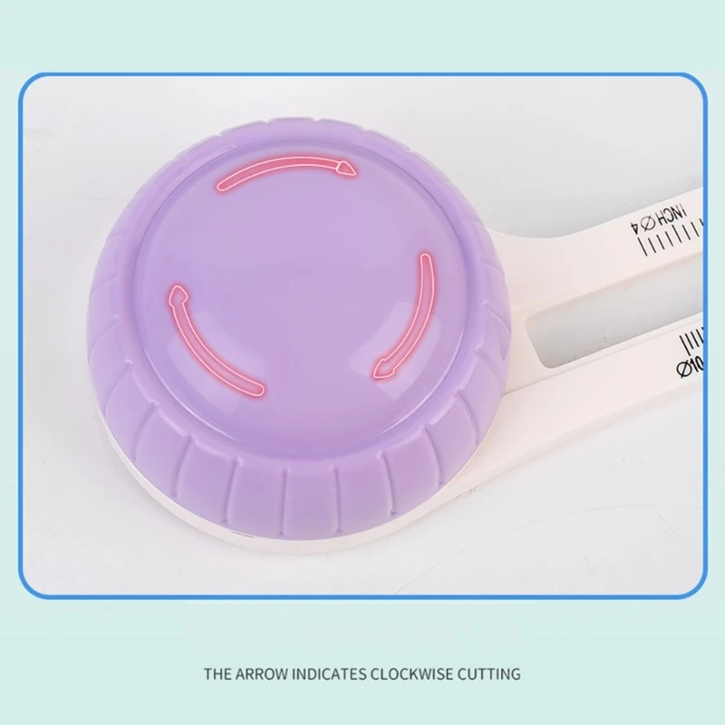 Rotating Paper Round Cutter, Double Scale Circular Cutter for Cards Making Scrapbooking, Cutting Diameter 4'' to 12.6''