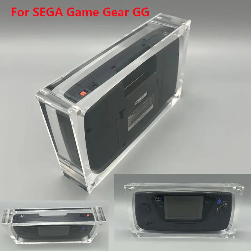 

High Transparency Acrylic Magnetic Cover Console Storage Box for SEGA Game Gear GG Console Shell Display Case Shell