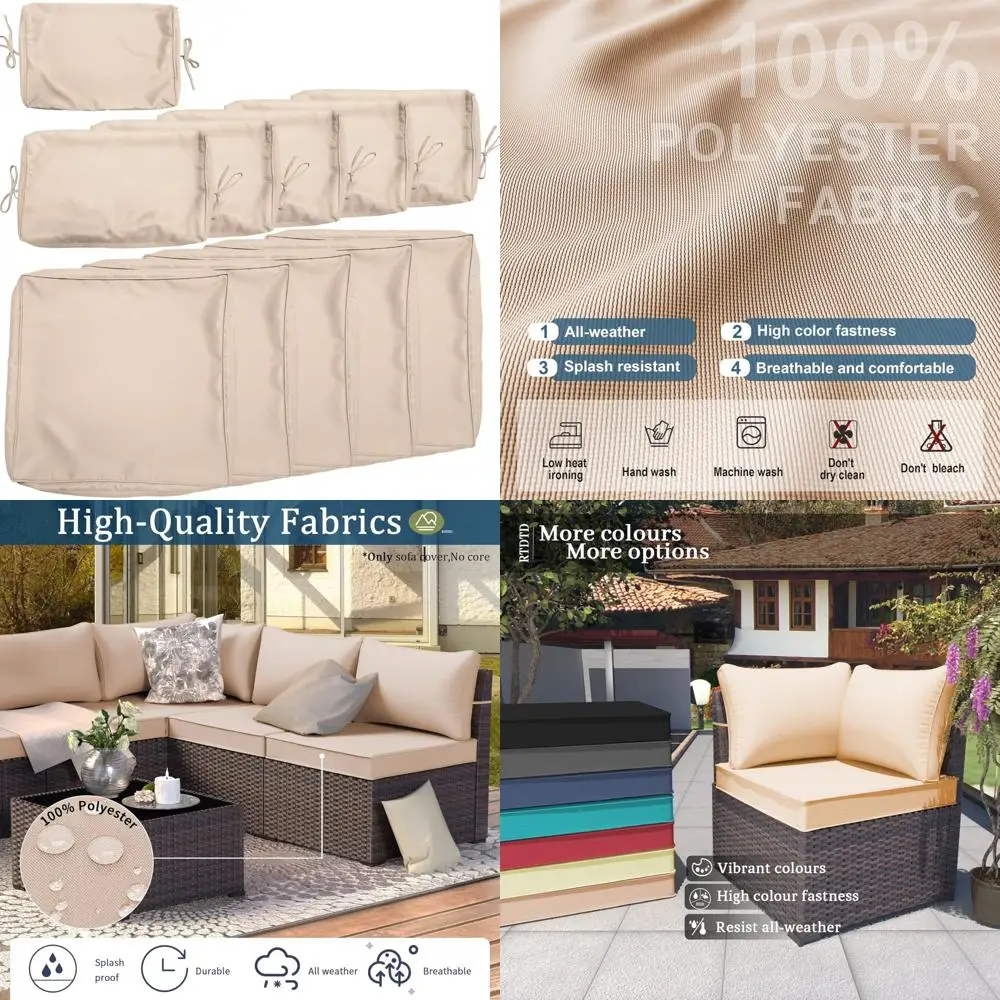 

weatherproof outdoor patio furniture covers for sofa and couch with zippered design