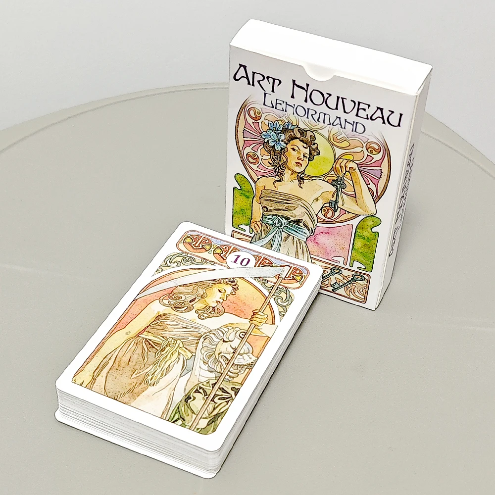 

Art Nouveau Lenormand Deck Oracle 36 Pcs Lenormand Cards In Perfect Art Nouveau Style 9*6cm