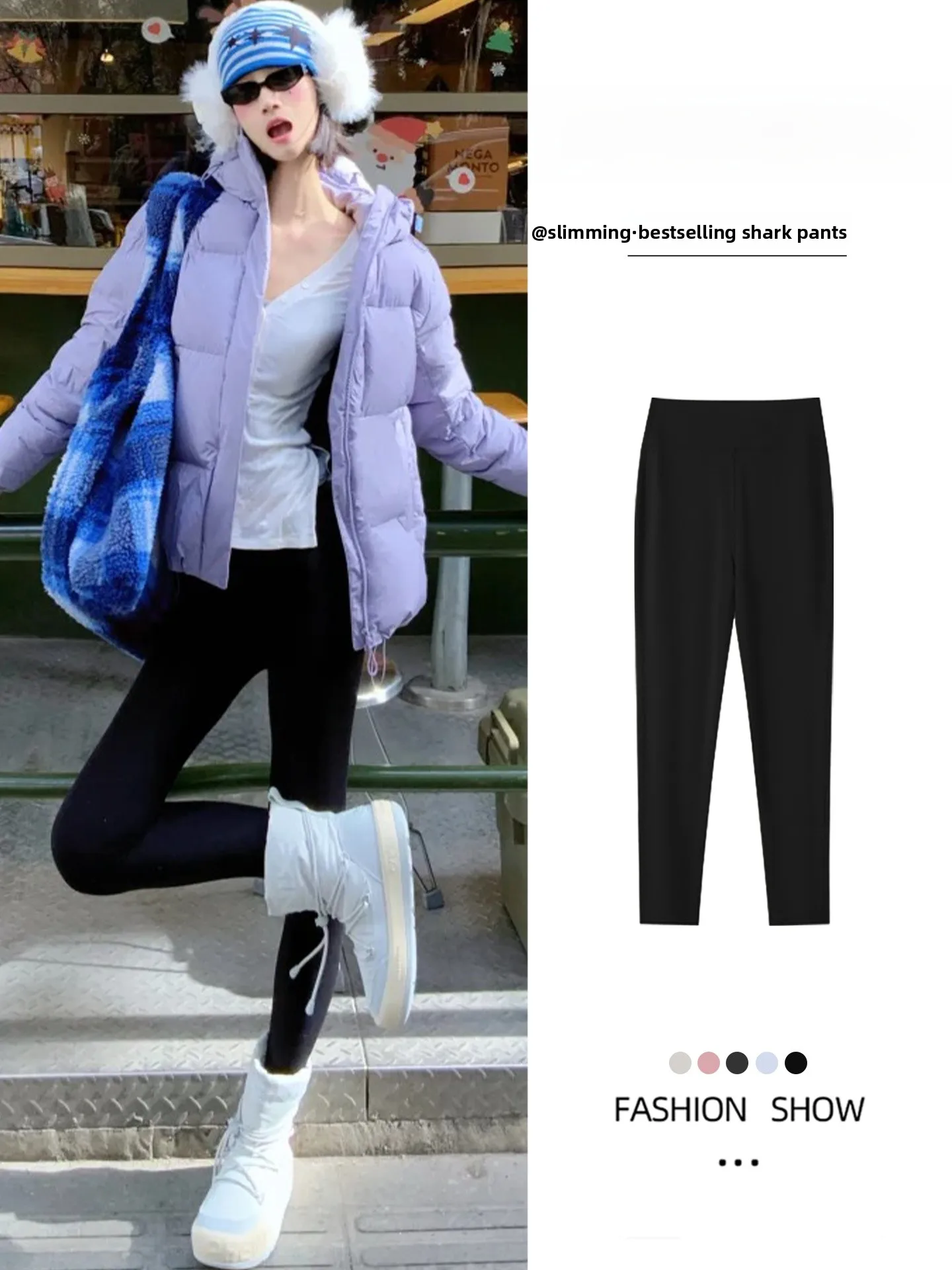 

Женские утепленные леггинсы с высокой талией для йоги, осенне-зимние, теплые, утягивающие, с эффектом подтяжки ягодиц, дизайн Arkskin