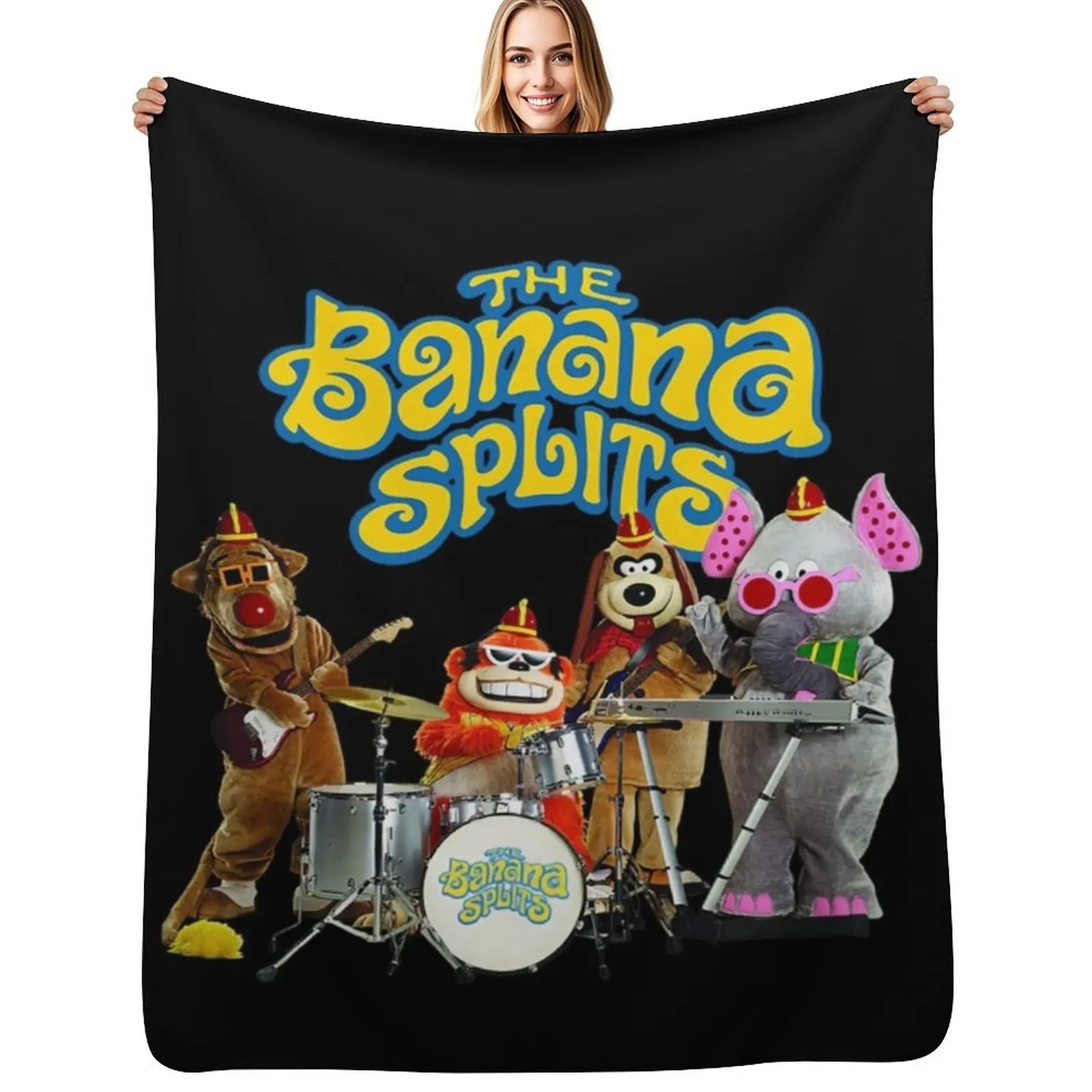 

The Banana Splits Racerback Throw Blanket warm for winter for winter Kid'S Blankets For Sofas Blankets
