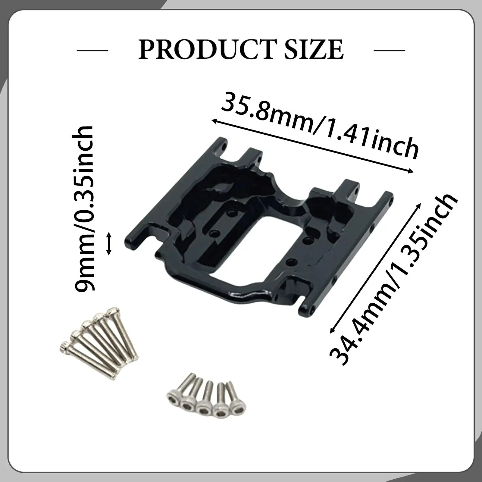D110 1/24 스케일 RC 크롤러 자동차용 기어박스 베이스 6061 알루미늄 합금