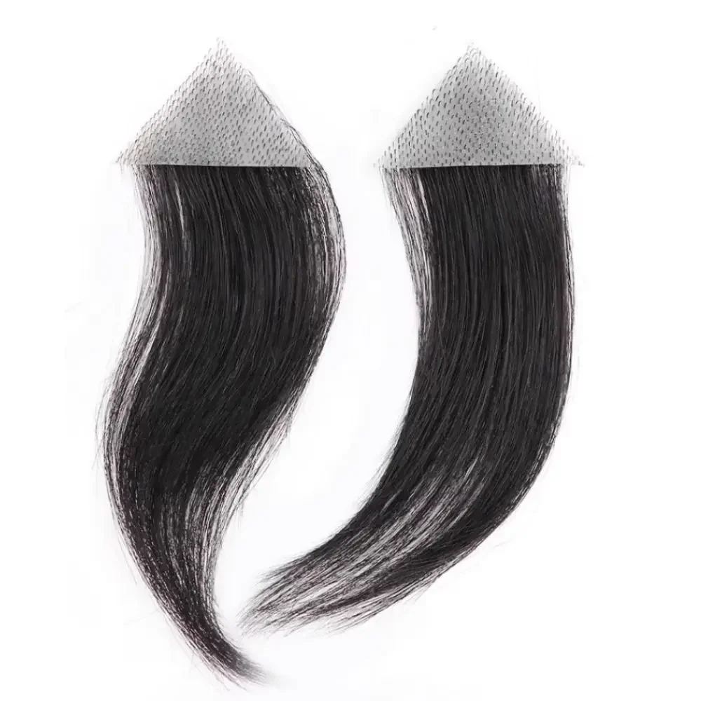 

Мужская ультратонкая кожаная нашивка на лоб из искусственной кожи, невидимая бесшовная нашивка для волос со шрамом для естественного вида