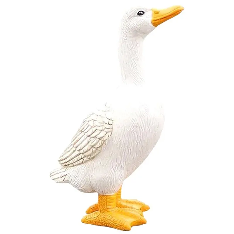 ABJN-Pool Fish Pond Outdoor Simulation Drinking Water Duck Resin Ornament Decorations Waterscape Landscape Design Layout A