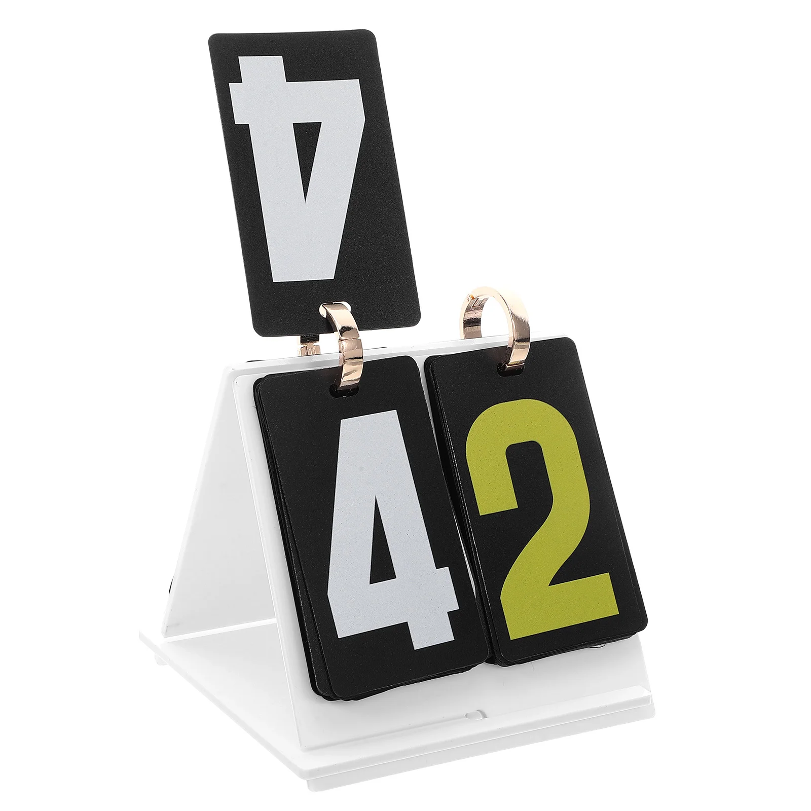 

2-Digital Manual Flip Scoreboard For Card Large Number Portable Waterproof Tabletop Scoring Tool Night Tournament Sports Event