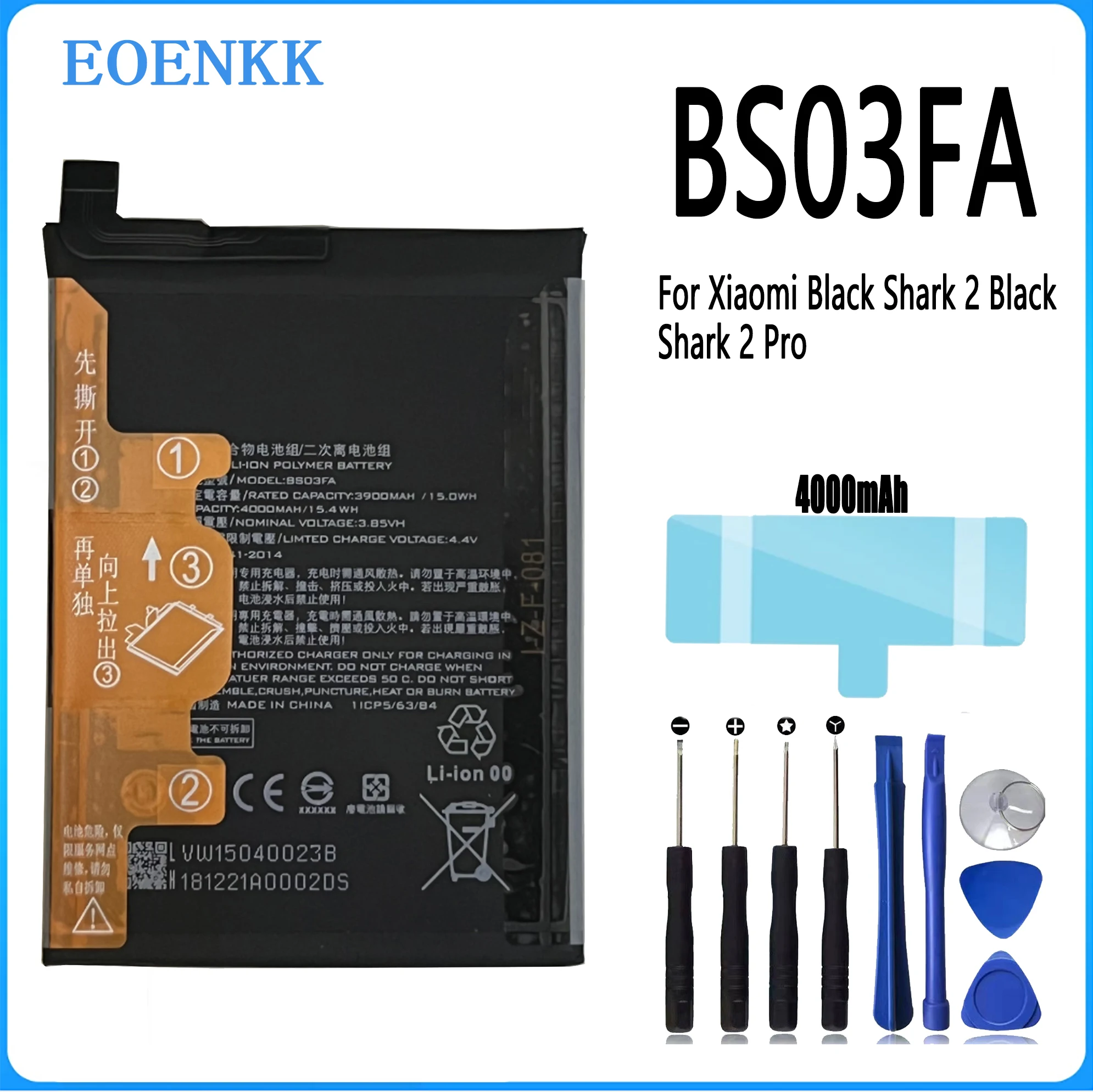 

BS03FA BSO3FA BB03FA Battery For Xiaomi Black Shark 2 Black Shark 2 Pro Original Capacity Phone Batteries Bateria