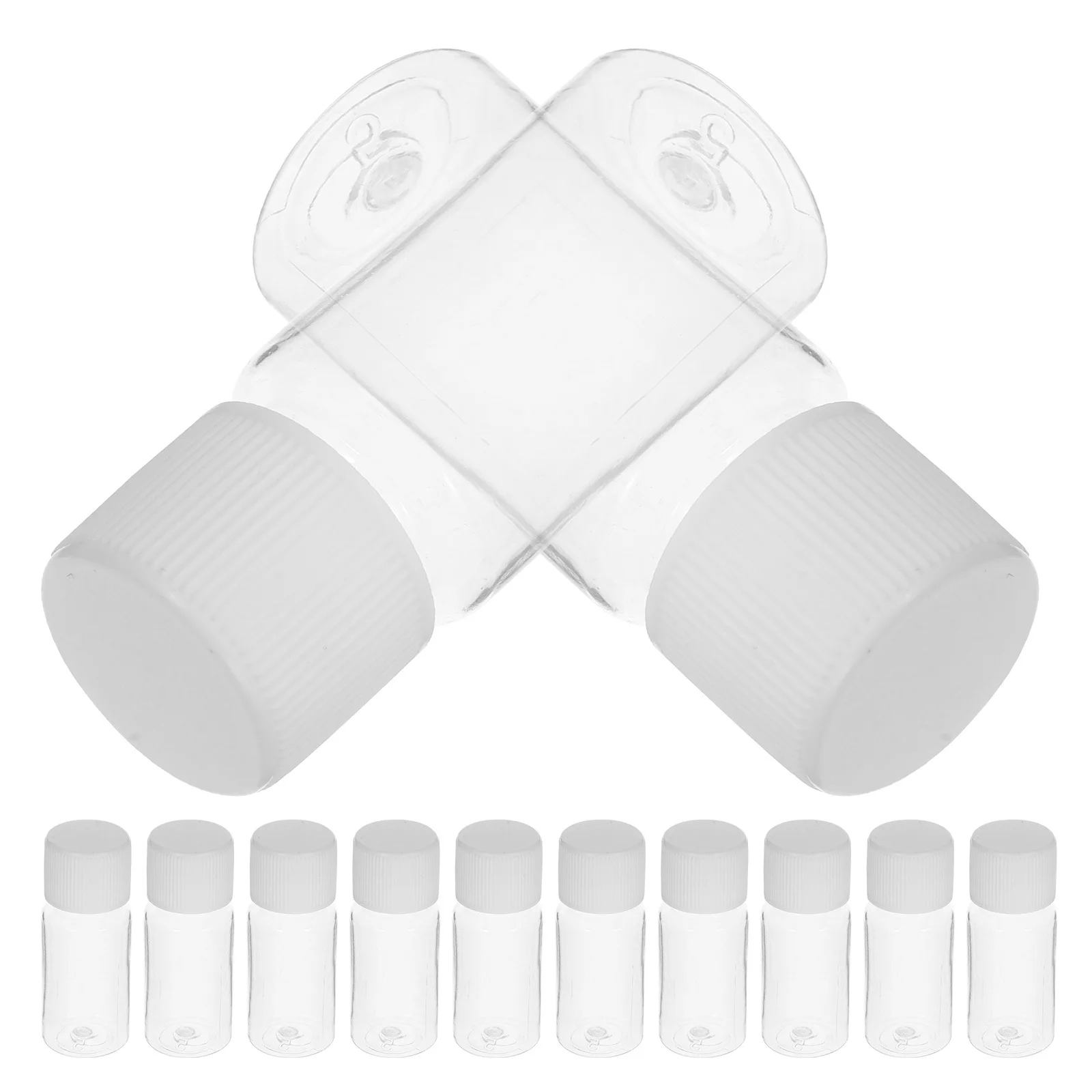 25pcs 10Ml Travel Bottles Refillable Plastic Lotion Bottle For Shampoo Shower Gel Container Leak Proof Storage Portable