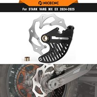 NICECNC For STARK VARG MX/EX Electric Dirt Bike 2024 2025 240mm Flame Oversize Rear Brake Disc Rotor & Rear Brake Disc Guard