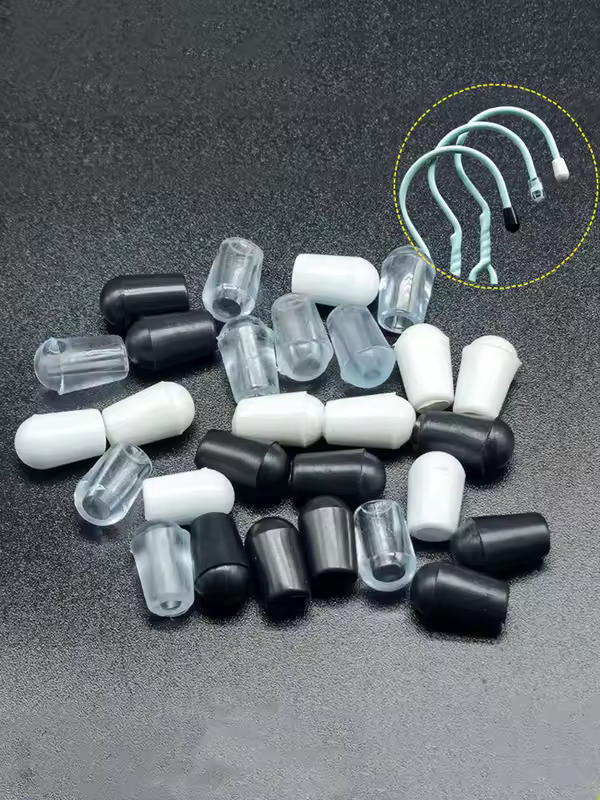 10/20/50PCS PVC Soft Rubber SleeveCable Wire Waterproof Cover Steel Pipe EndCap Thread Protection Caps Coat hanger ProtectiveCap - Image 2