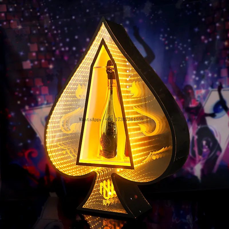 

Abyss spades a champagne table bar ktv night show wine props champagne dragon suit led luminous wine seat