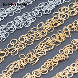 GUFEATHER M603,jewelry accessories,connector,18k gold plated,rhodium plated,pass REACH,nickel free,jump ring,jewelry making