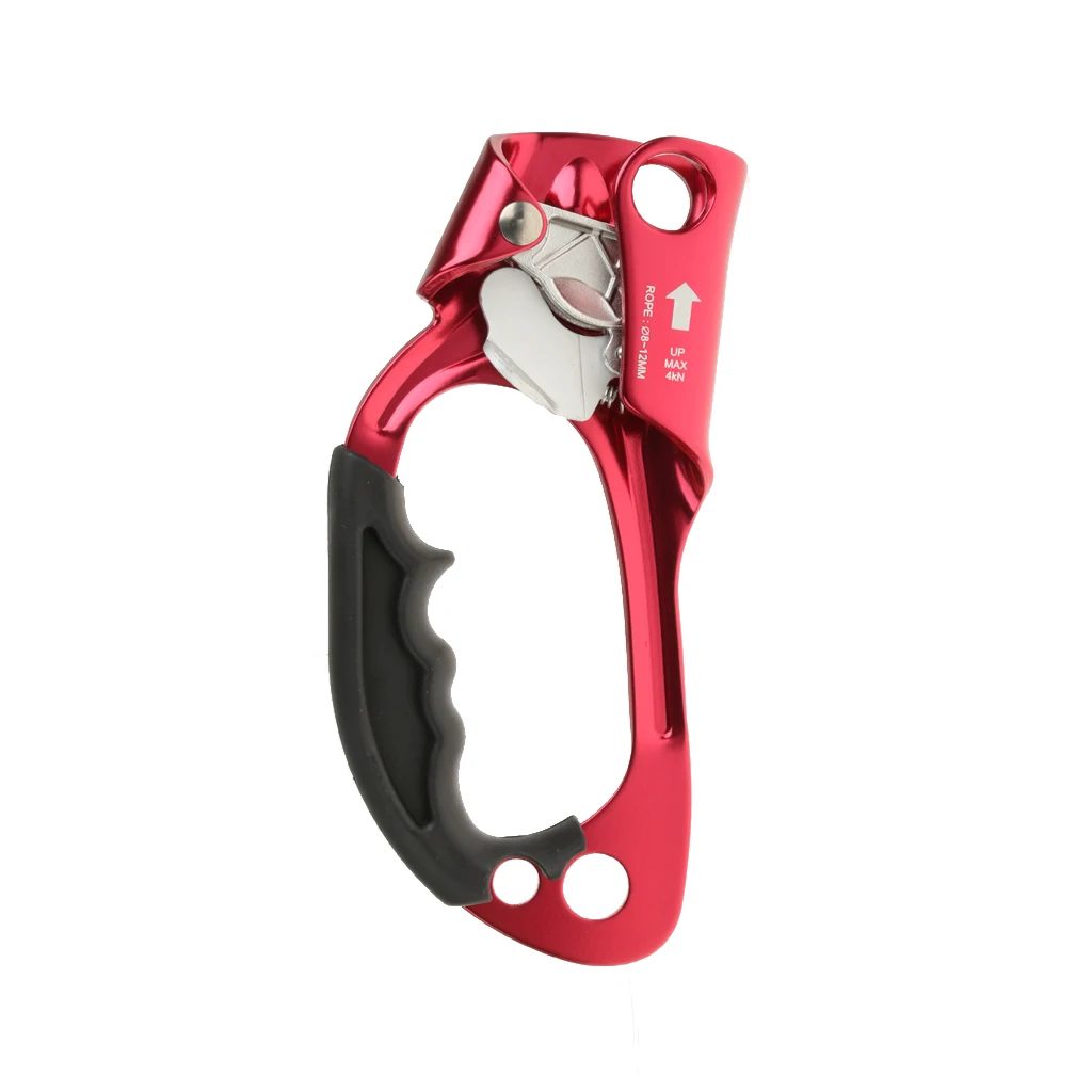 Climbing Hand Ascender for Arborist Tree Climbing Rigging 8-12mm Rope Riser Clamp Rope Access Equipment Gear, ( Hand)