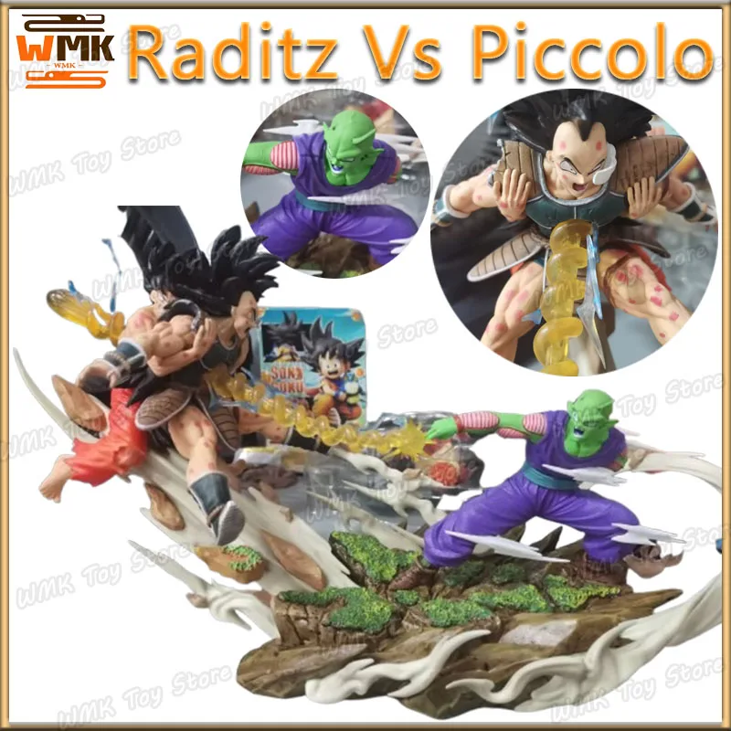 Dragon Ball Anime Figure Raditz Vs Piccolo Action Figure Pvc Models Gk Statue Collectible Toy Decoration Doll Model Toy Custom