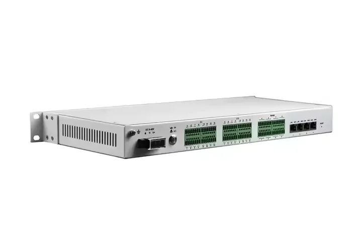 이더넷을 통한 건식 접촉 폐쇄 32채널 DI/DO + 8포트 이더넷을 통한 RS485 직렬 변환기 SNMP/웹 관리