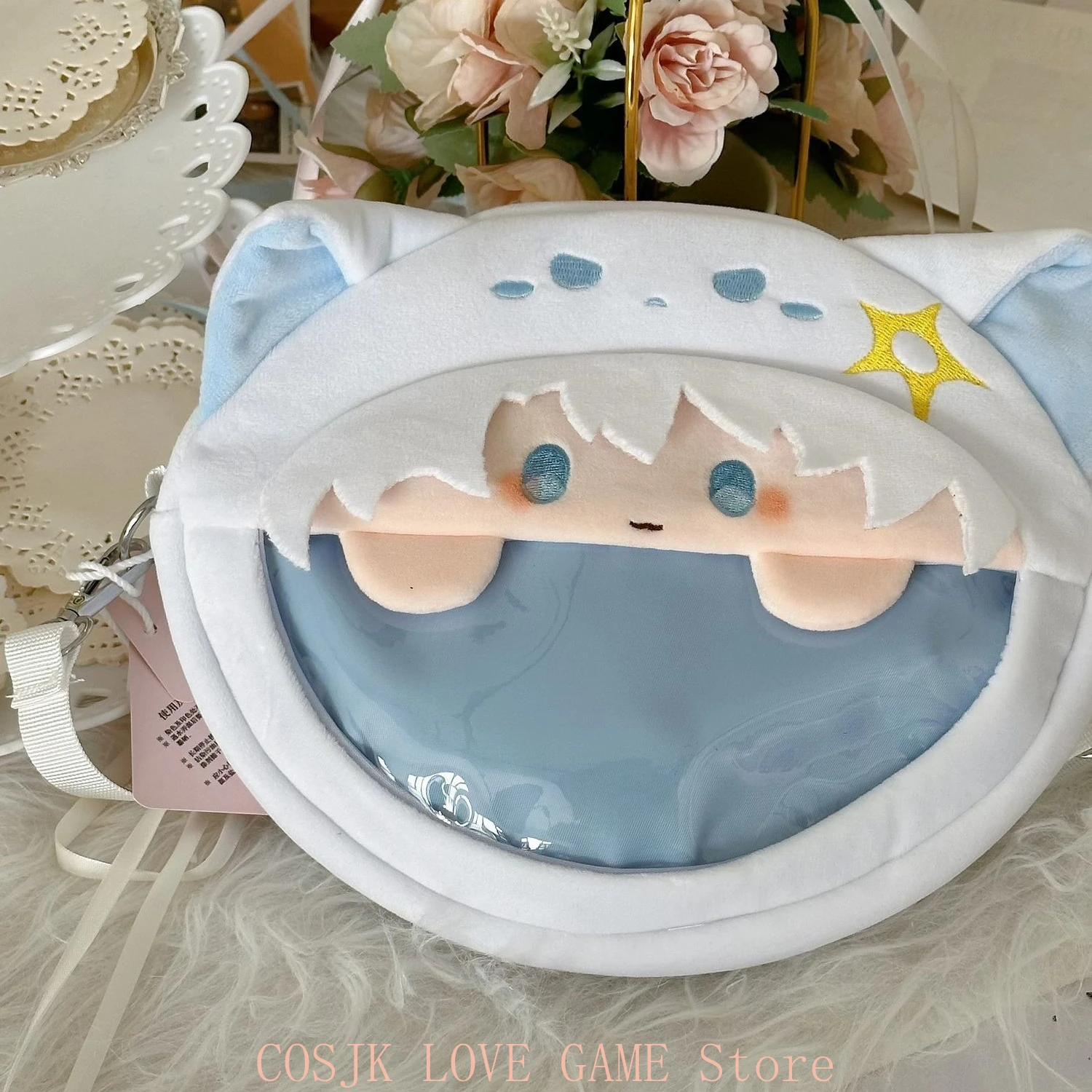 Linda Bolsa de Peluche Transparente de Anime Khaslana Phainon Honkai: Star Rail, Bolsa Bandolera Kawaii, Bolsa de Mensajero, Bolsa de Hombro, Regalo de Navidad