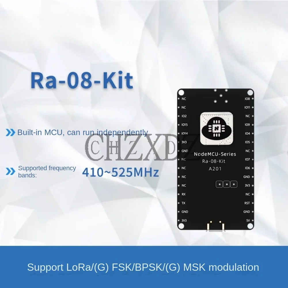 LoRaWAN-Placa de desarrollo de Ra-08, módulo RF 100% Original, interfaz MCU/SMA integrada, antena de 470MHz