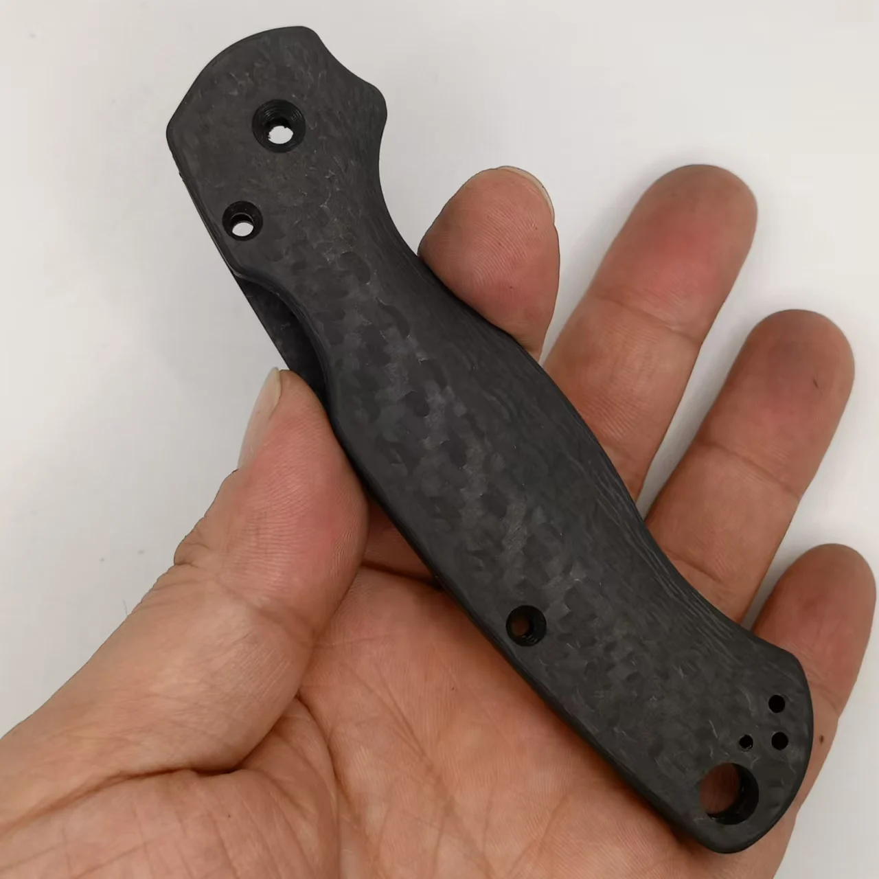 1 Pair 3k Carbon Fiber Grip Handle Scales for Spyderco Paramilitary 2 Para2 C81