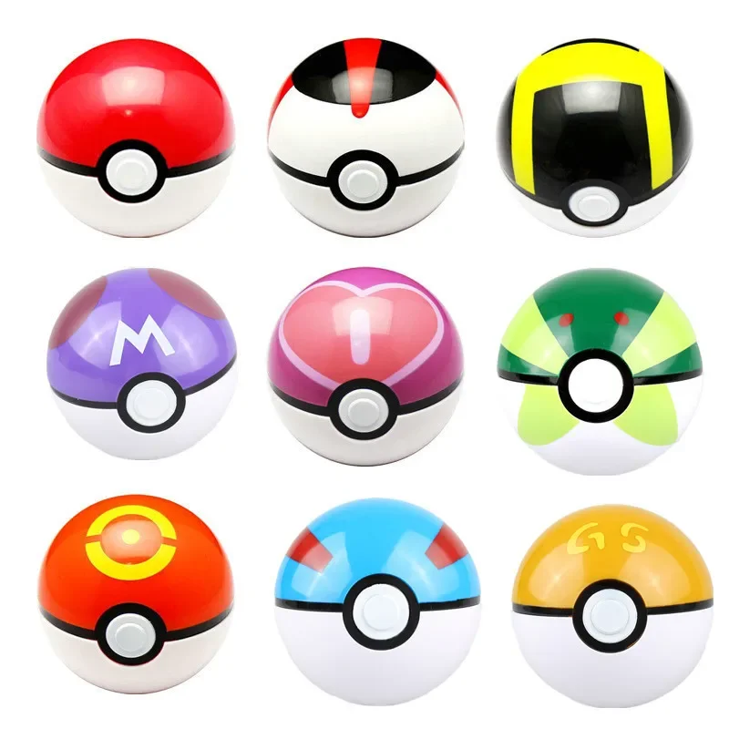 1Pcs Pokeball Action Figures PVC TAKARA TOMY Pokemon  Model Toy PVC Cute Elf Ball Decoration Dolls For Kids Gift