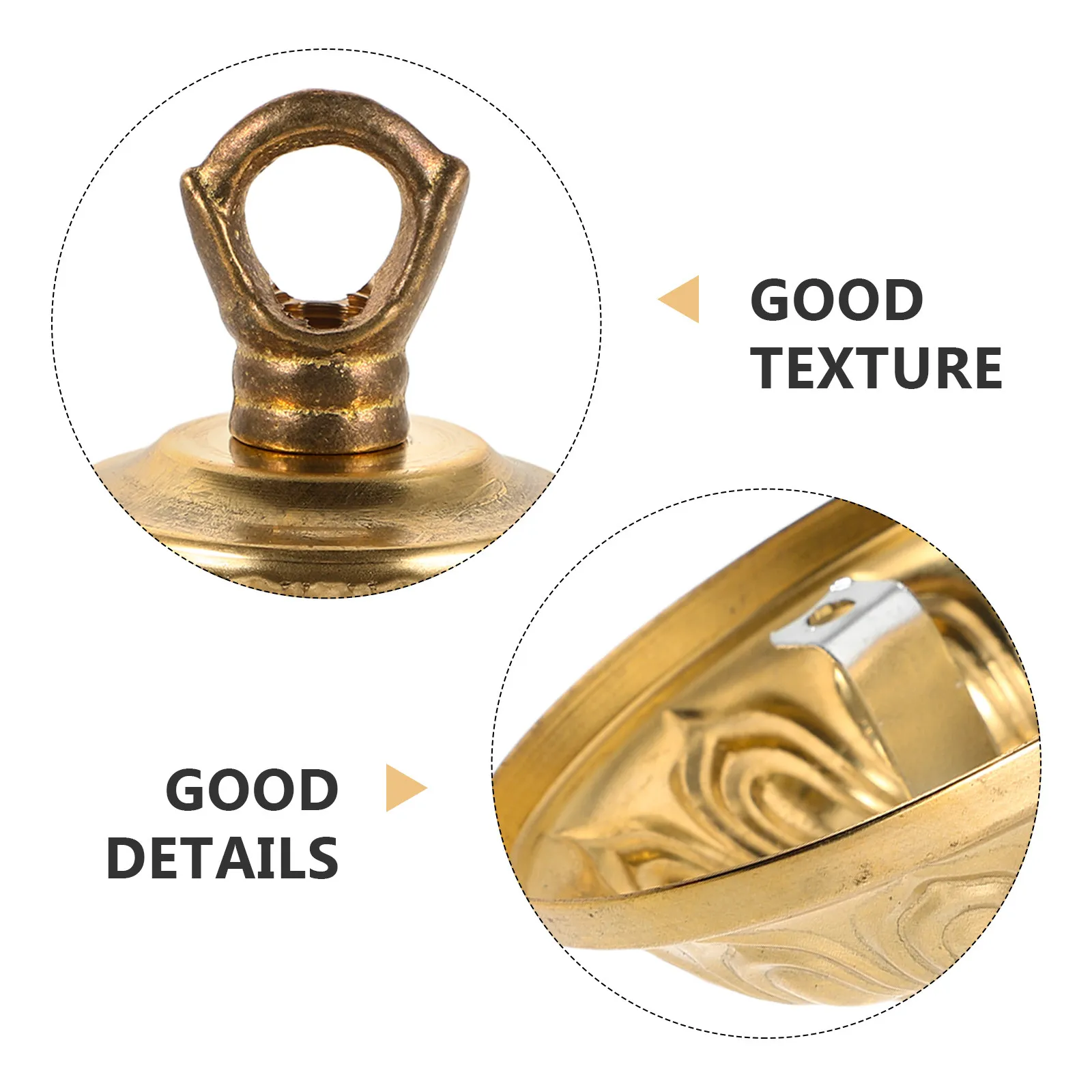 Copper Ceiling Light Canopy Pendant Lamp Base Holder Easy Installation Hanging Light Fixture for Living Room Bedroom Dining Room