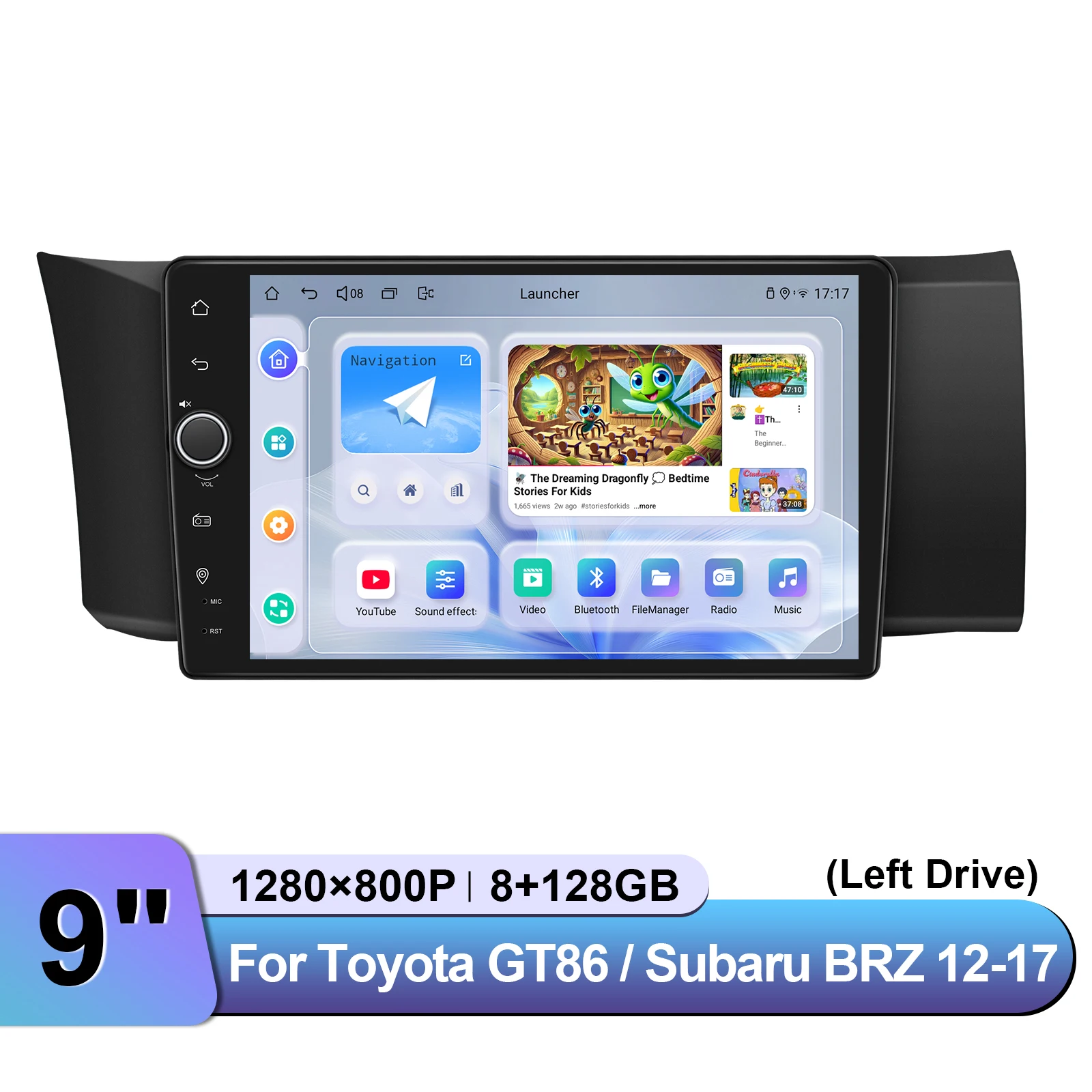 JOYING Android Car Stereo for Toyota 86 GT86 Subaru BRZ Scion FR-S 2012-2017 Bluetooth USB Hands-Free USA STOCK