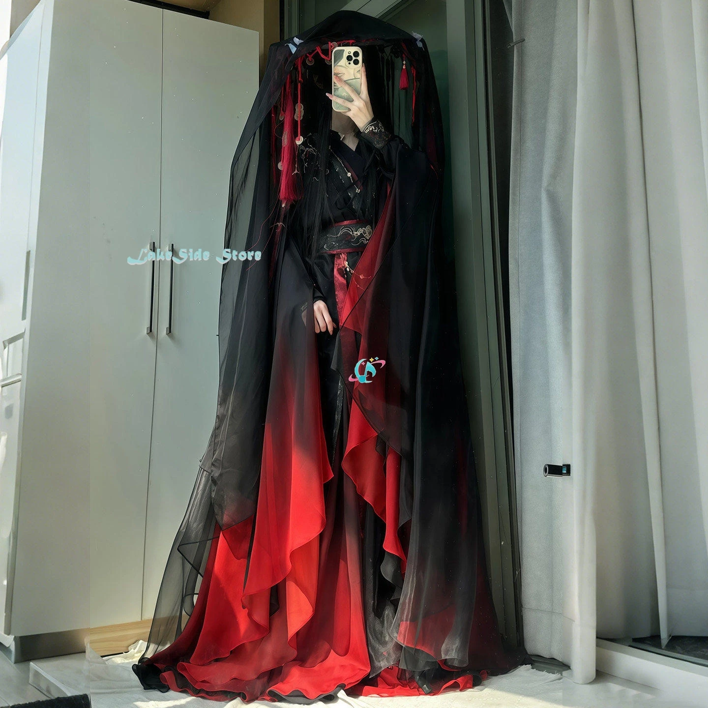 Mo Dao ZU Shi Wei wuxian Cosplay MoDaoZuShi Anime Hanfu Ancient Costume Robe Unisex Wig Wei ying Comic Con Performance Outfit - view 5