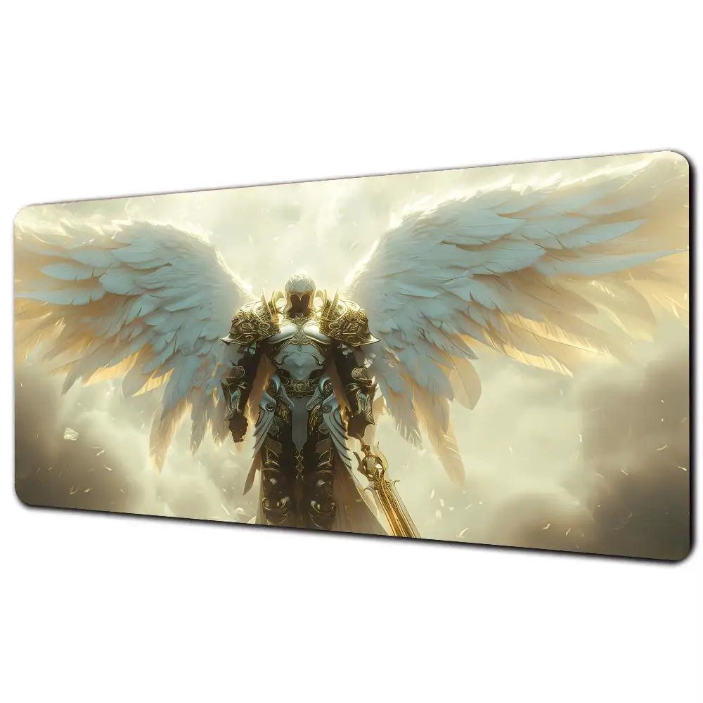 Magnificent Devil and Angel TCG Playmat Magic Card Battle Mat 35X60CM Desk Mat Tapete Magic Mat Non-Slip Durable Stitched Edge
