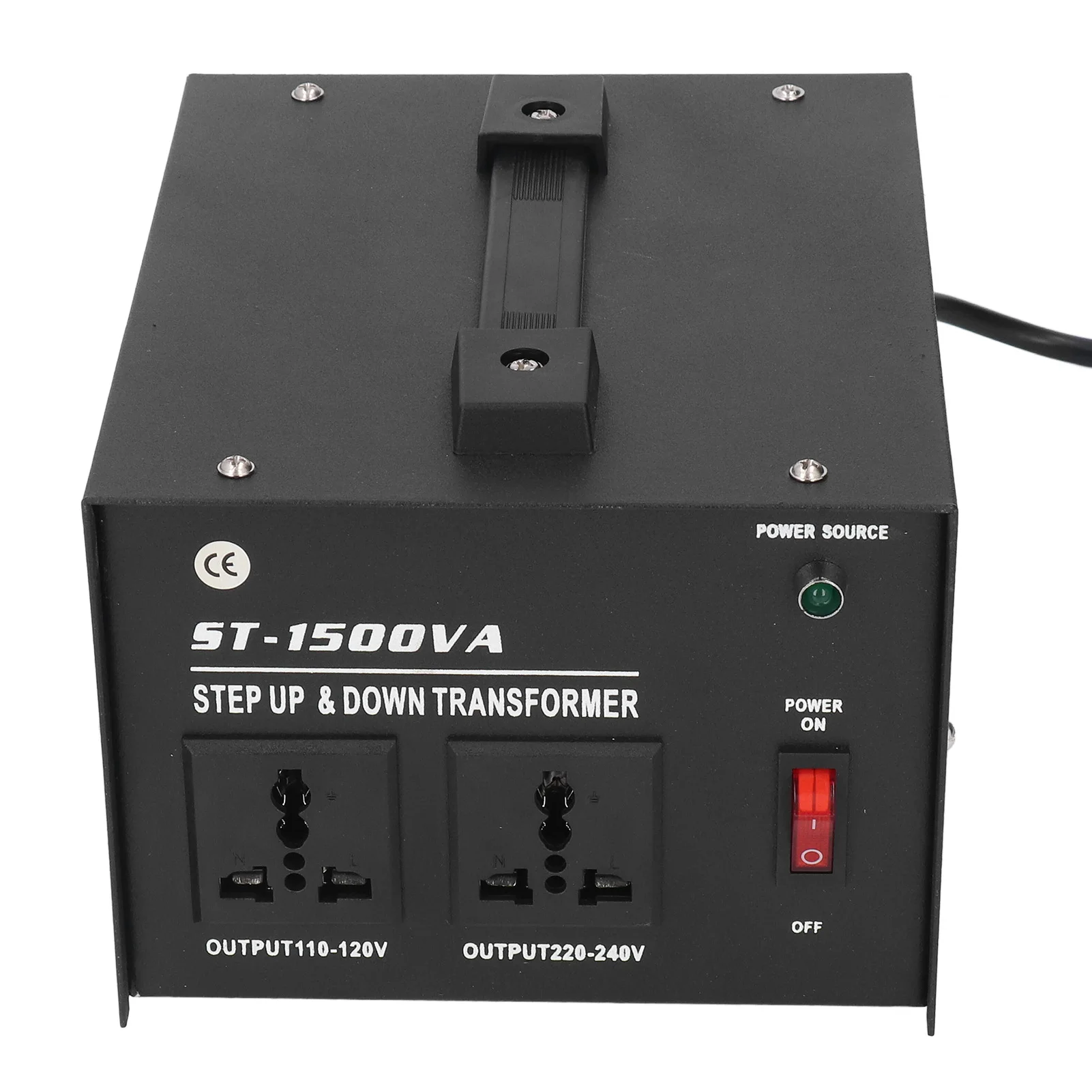 Power Transformer Voltage Converter Voltage Transformer Step Up  Converter 1500W Adjustable 110V‑120V 220V‑240V AC Input