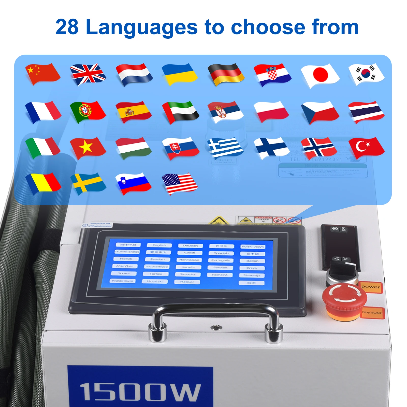 2000W Battery Laser Welding Machine for Soft Pack Battery Square Cylindrical 40MM Width Lithium Battery Welding Machine 1500W