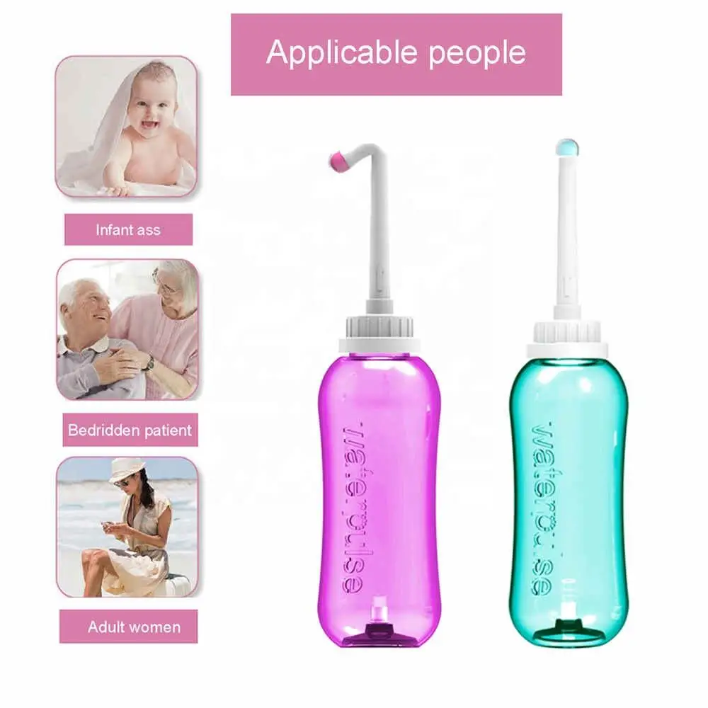 500ML Portable Hand Bidet Sprayer Hygiene Bottle Spray Washing Cleaner Bidet Female Vagina Anal Douche Cleaning Bottle