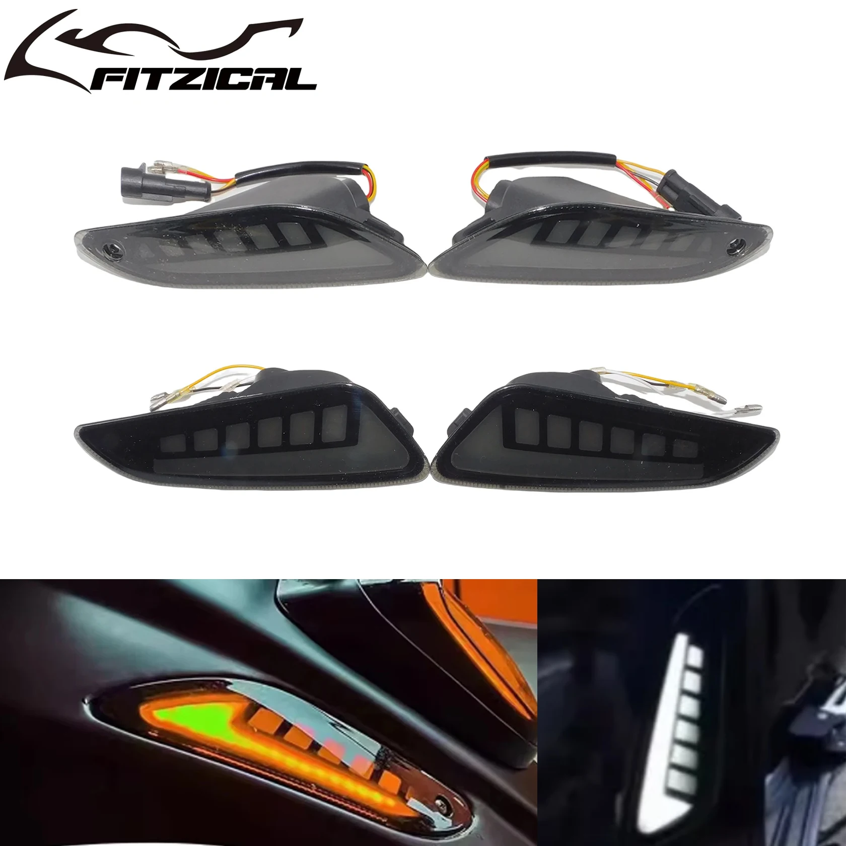 Motorfiets Led Voor/Achter Richtingaanwijzer Dagrijverlichting Voor Vespa Sprint Primavera 50 125 150 2020-2023 2024 2025