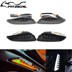 Motorcycle LED Front /Rear Turn Signal Indicator Daytime Running Light For Vespa Sprint Primavera 50 125 150 2020-2023 2024 2025