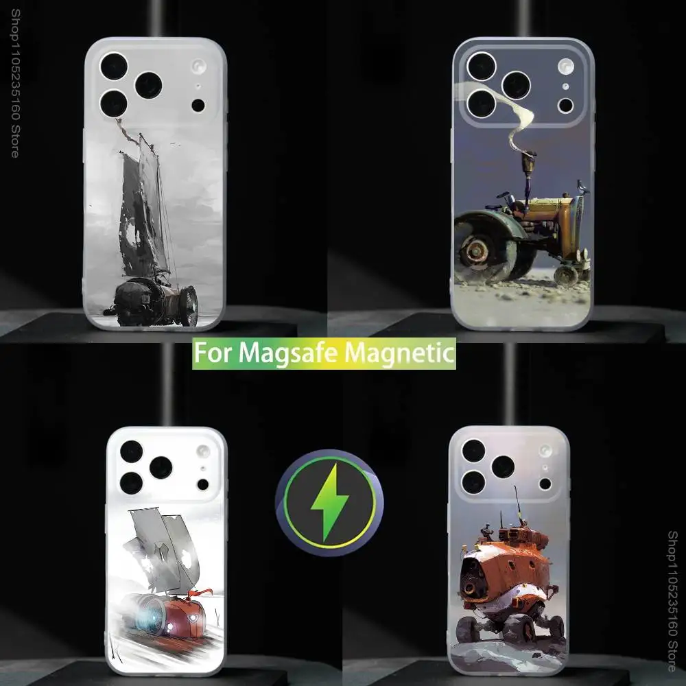 

F-FAR Lone Sails Game For iPhone 11,12,13,14,15,16,17,Pro,Max,Plus,Mini,SE4,E Phone Case With Magsafe Wireless Charging