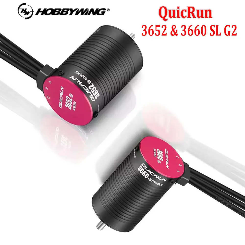 HobbyWing QuicRun 3652/3660 SL G2 Brushless Waterproof Motor Suitable For 1/10 RC Car