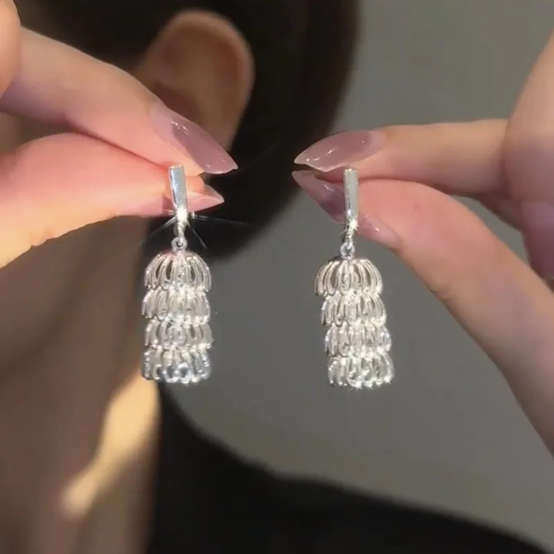 Retro lantern earrings, simple, stylish and versatile earrings