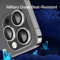 2-3Pcs Lens Ring Protector Glass for iPhone 15 14 13 12 11 16Pro Max 13 Mini Camera Lens Protection  iPhone 14 15 Plus Camera