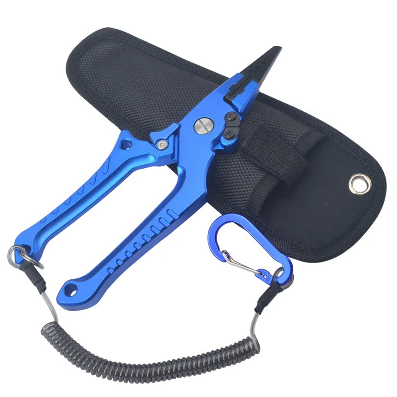 

Stainless Steel 2 colors Fishing Pliers Multifunctional Split Ring Remove Hooks Tool Cutting Line Pliers for Sea Fishing Tackles