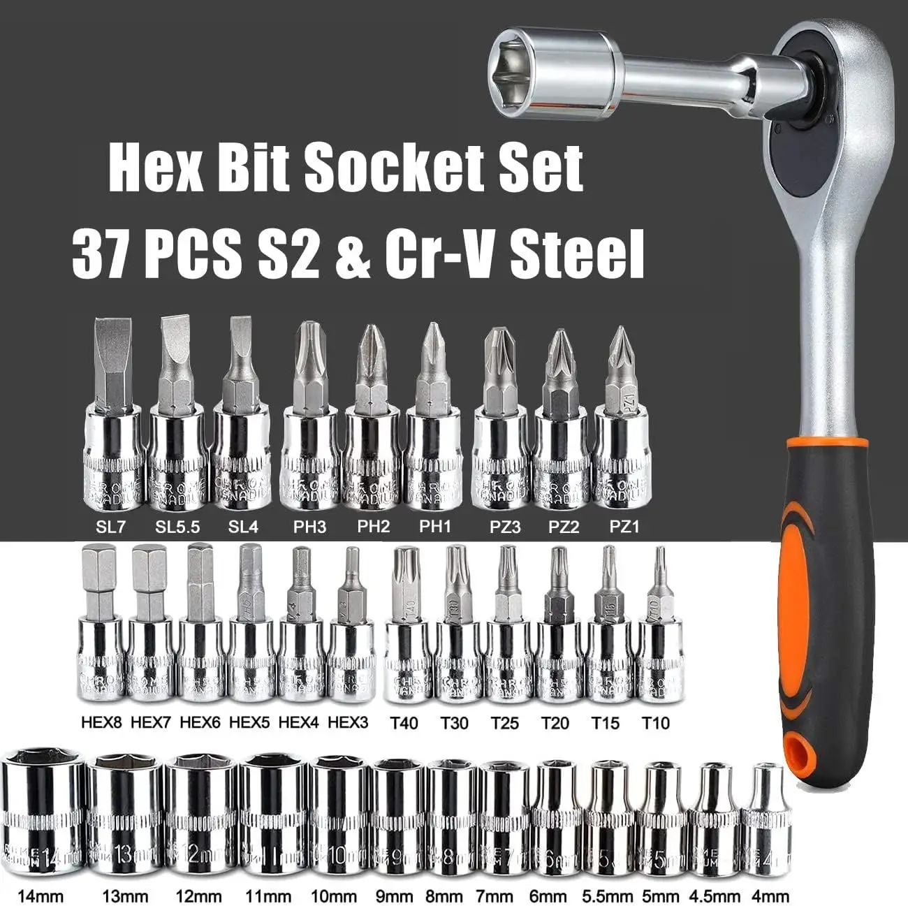 46Pcs Auto Repair Combination Ratchet Wrench Toolbox, Auto Maintenance Vehicle-mounted Socket Repair Set Tools Car Repair Kit